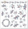 Scrapbooking papers SLS-019 ''Christmas in blue''---- DISCOUNTED PRODUCT